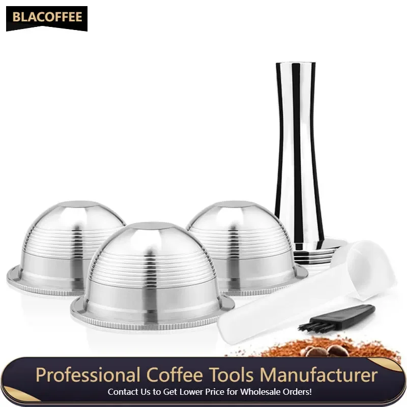 

Coffee Capsule Filter Refillable Coffee Filters Stainless Steel Home Use Reusable Big CUP Coffee Capsule Pod