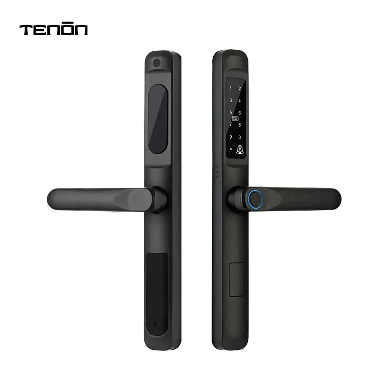 Tenon Home Security Electronic Intelligent Keyless Smart Lock Door Digital Finger Prints Password Slim Smart Lock Tuya