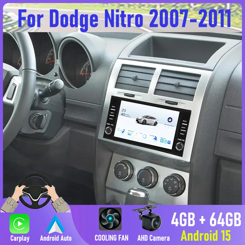Android 15 7” For Dodge Nitro 2007-2011 Android Car Radio Stereo Auto Multimedia Player Head Unit Autoradio Navigation GPS