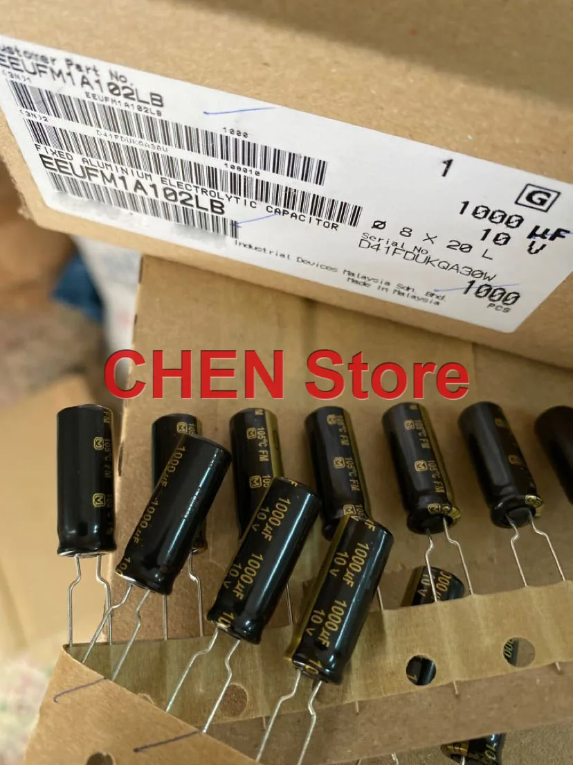 

20PCS matsushita capacitor FM 10V1000UF 8X20MM ultra low internal resistance Electrolytic Capacitor 1000uf 10v EEUFM1A102LB