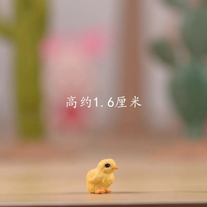 محاكاة مزرعة الدواجن جرو كيتي الذهبي المسترد الأصفر الطفل بطة الديك عمل أرقام مصغرة زخرفة اكسسوارات اللعب