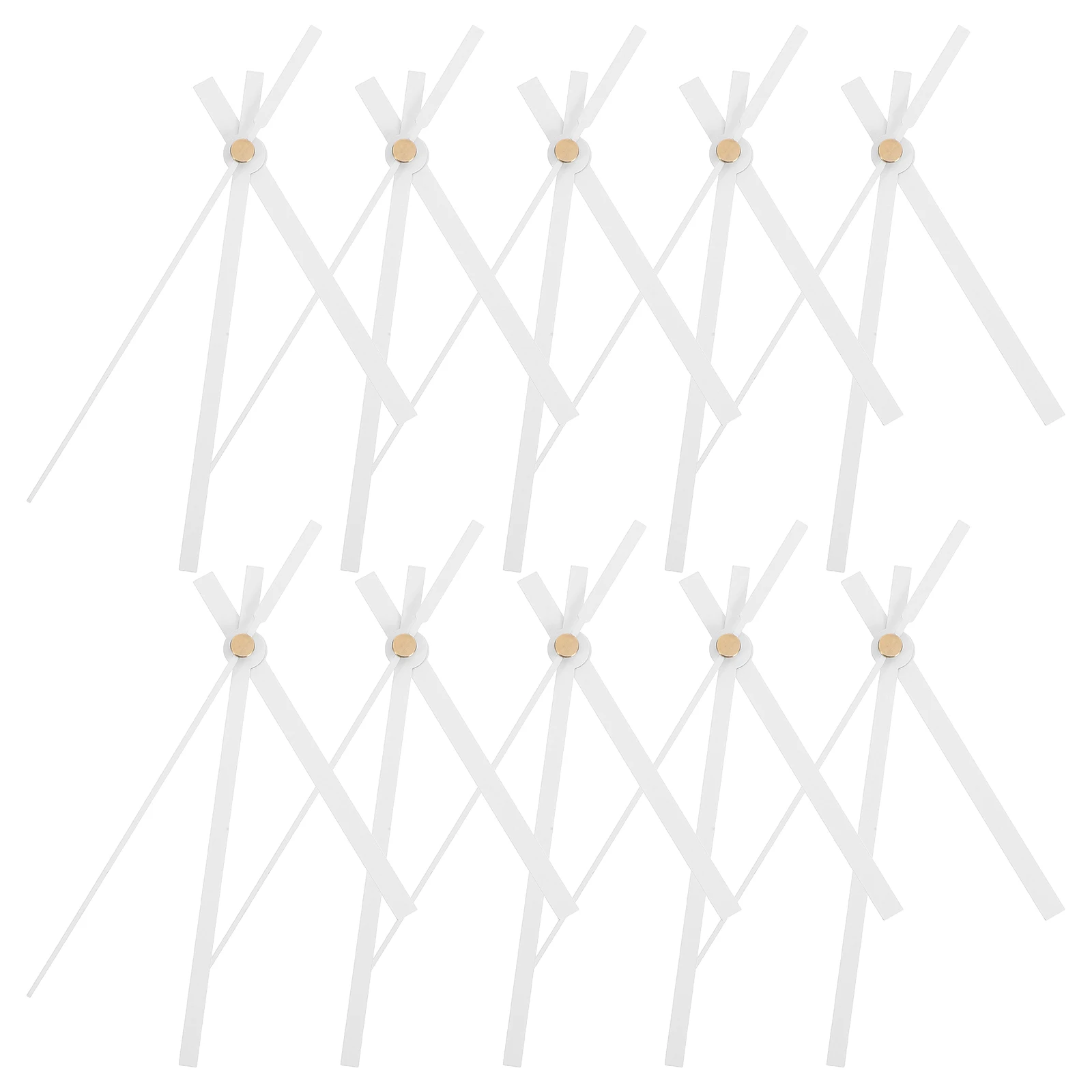 10 set Universal Wall Movement Replacement Kit Long Metal Hands Non-Ticking Quartz Mechanism Diy Accessories Home Office Decor