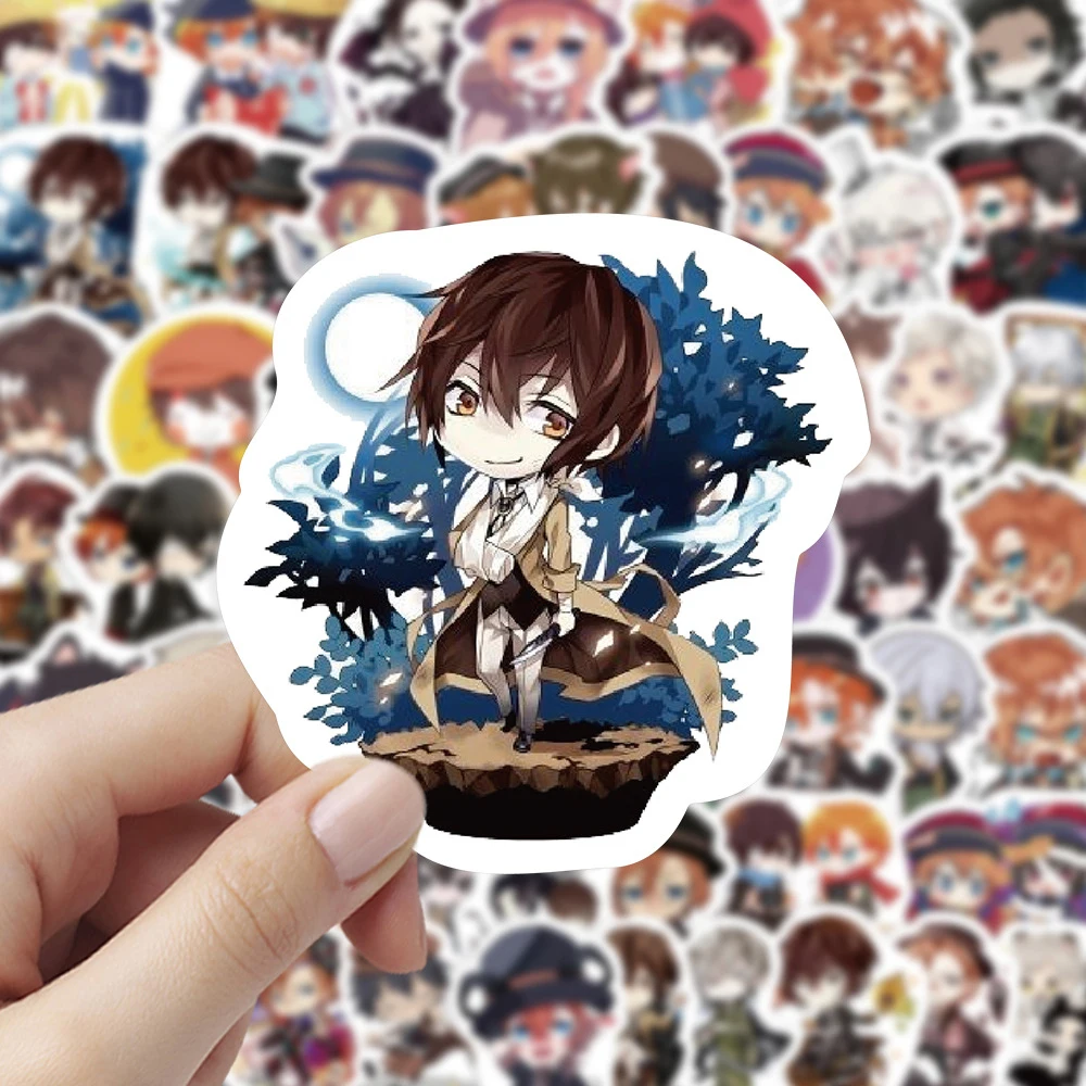 10/30/60pcs Cute Cartoon Bungo Stray Dogs Graffiti Stickers Decal for Kid Toy DIY Water Bottle Suitcase Diary Cool Anime Sticker