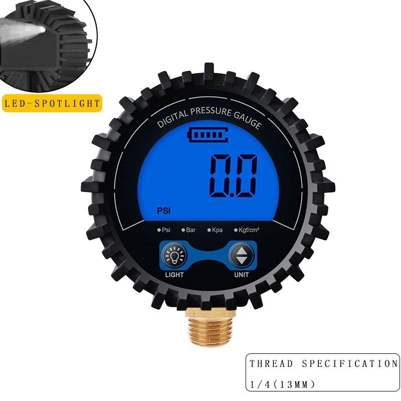 

Цифровой манометр для измерения давления в шинах AB59 с быстросъемным соединением