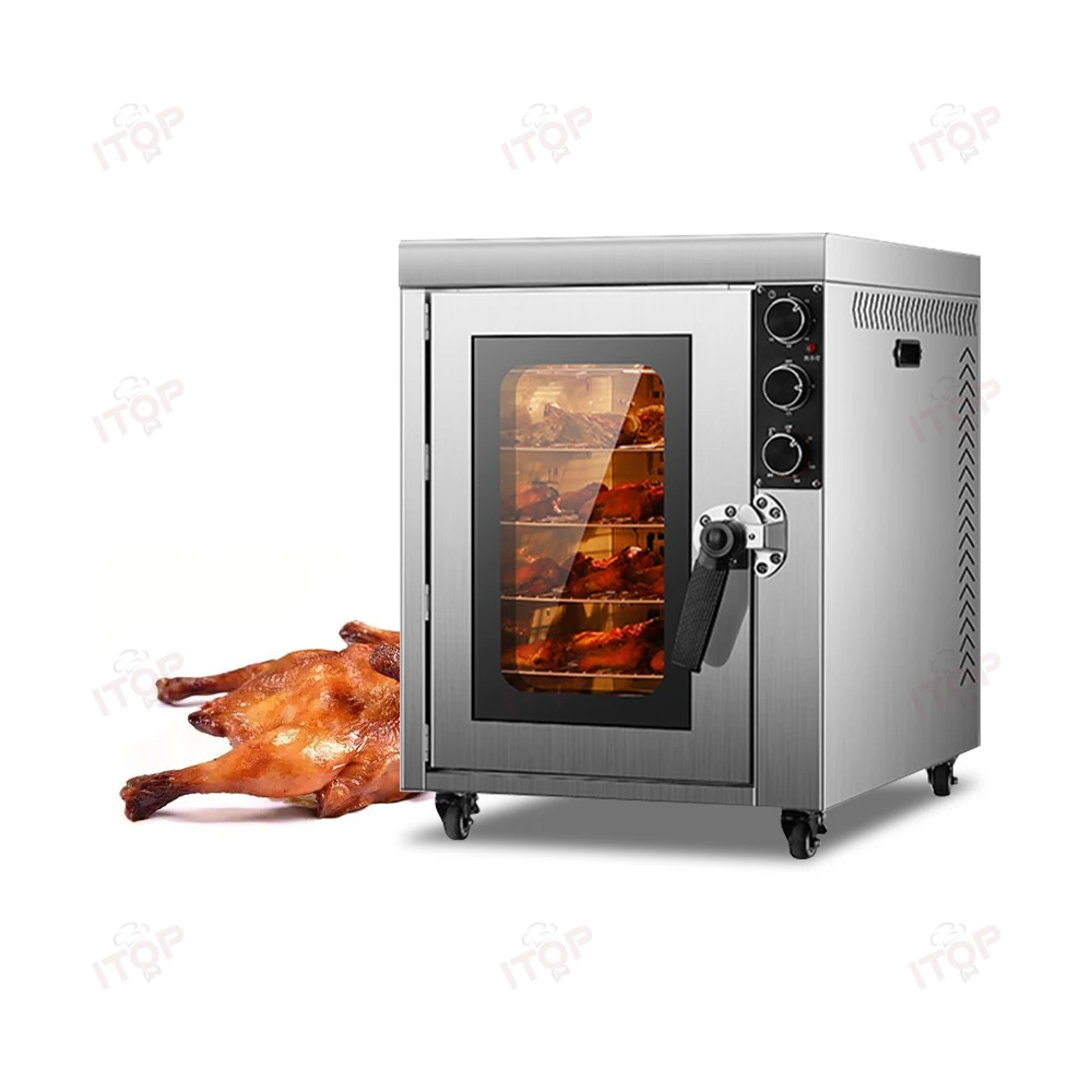 Automatic Rotary Vertical Electric Rotisserie Chicken Roaster Oven Grill Machine