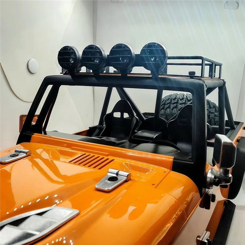 

Stylish-1/12 Scale H12Y Series RC Car Metal Luggage Rack Upgrade With LED Light Kit For DIY Enhancements