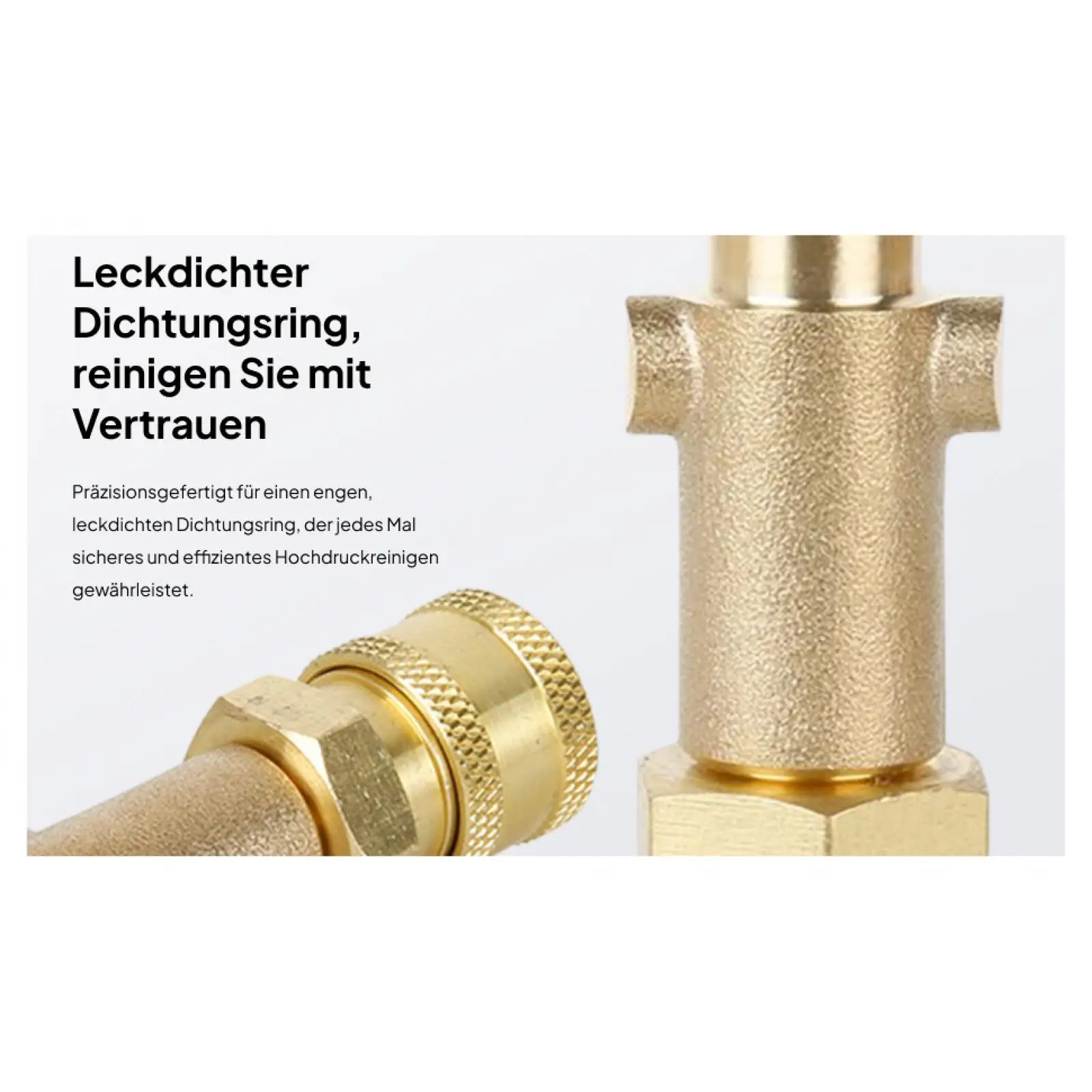 

Brass Pressure Washer Adapter Quick Connect 1/4 Inch Garden Hose Joint for High Pressure Washer Accessories