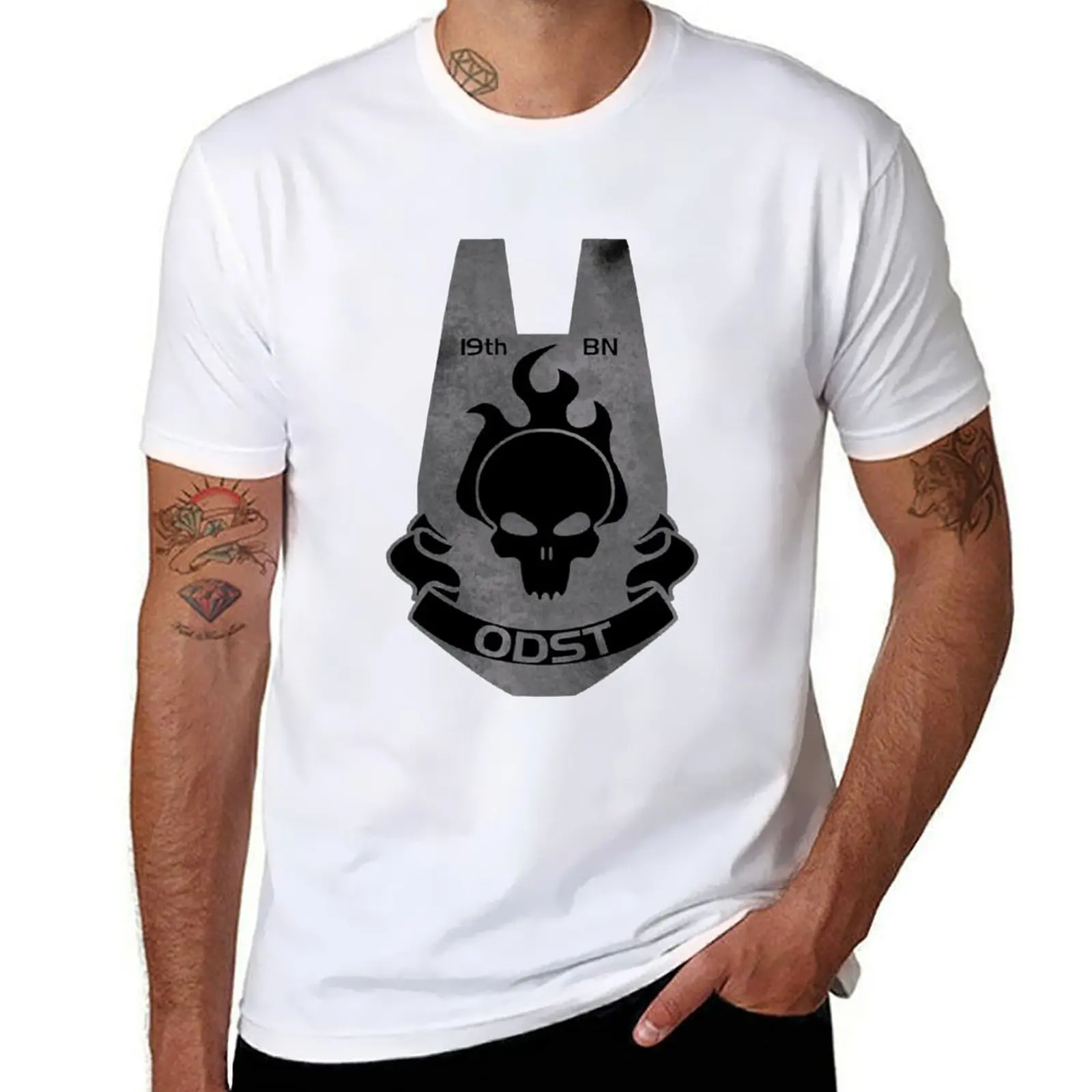 

UNSC Patch ODST Brand T Shirt T-Shirt Basic Solid Color Short Sleeve T-Shirt
