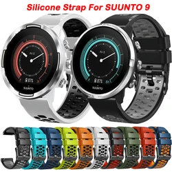 New 24mm Silicone Replacement Straps for SUUNTO 9 Watch Band Suunto D5/7/Spartan/Sport Wrist HR Baro/9 Baro Watch Bracelet