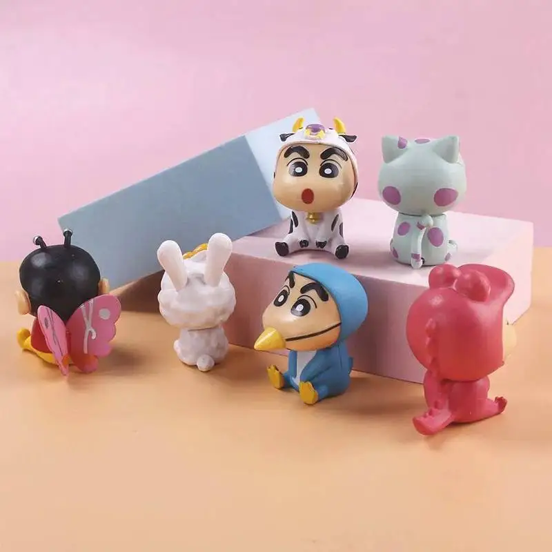 Auf Lager 6 Stück/Set Anime-Figur Xiaoxin Blind Box Niedliche Cartoon-Figur Glücksbeutel Figur Tortendekoration Ornament Überraschungsgeschenk für Fans