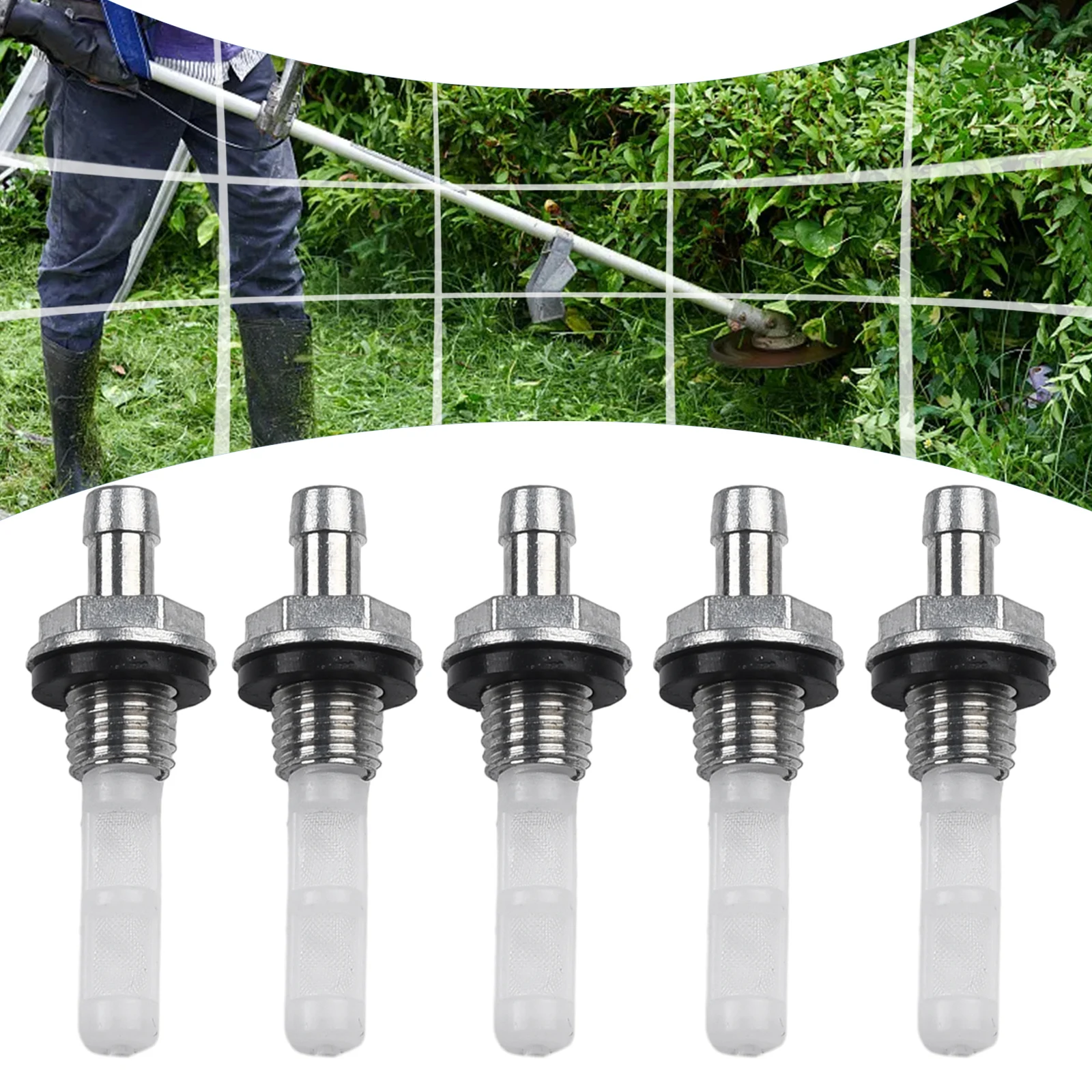 Reliable Performance Fuel Tank Joint Filter for Lawnmower Brushcutter Trimmer Water Pump Generator Engine Motor Parts