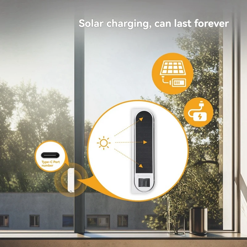 Tuya Zigbee Smart Window Opener Automatic Solar-Powered Sliding Window Pusher With App & Voice Control Via Alexa