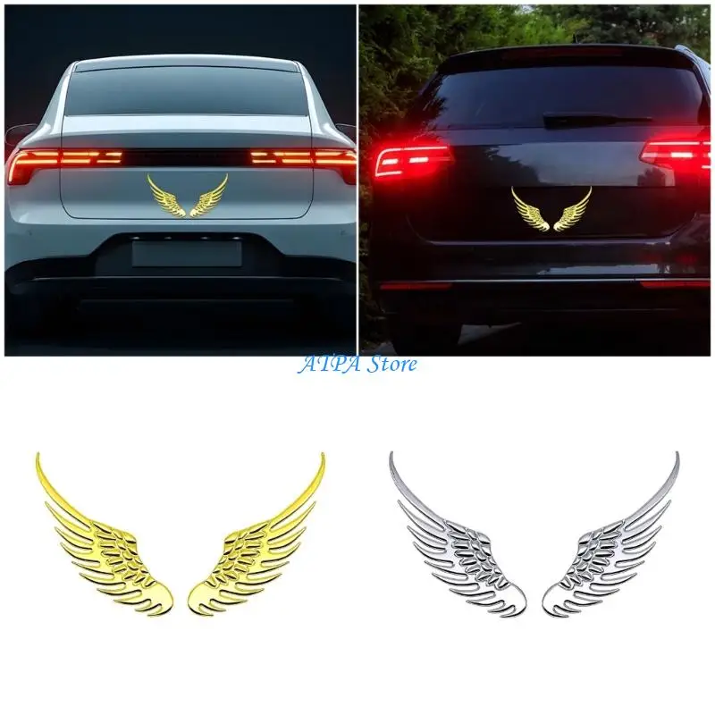 

U13C Automotive Exterior Metal Wing Protectors Sticker Corrosion Resistant Design