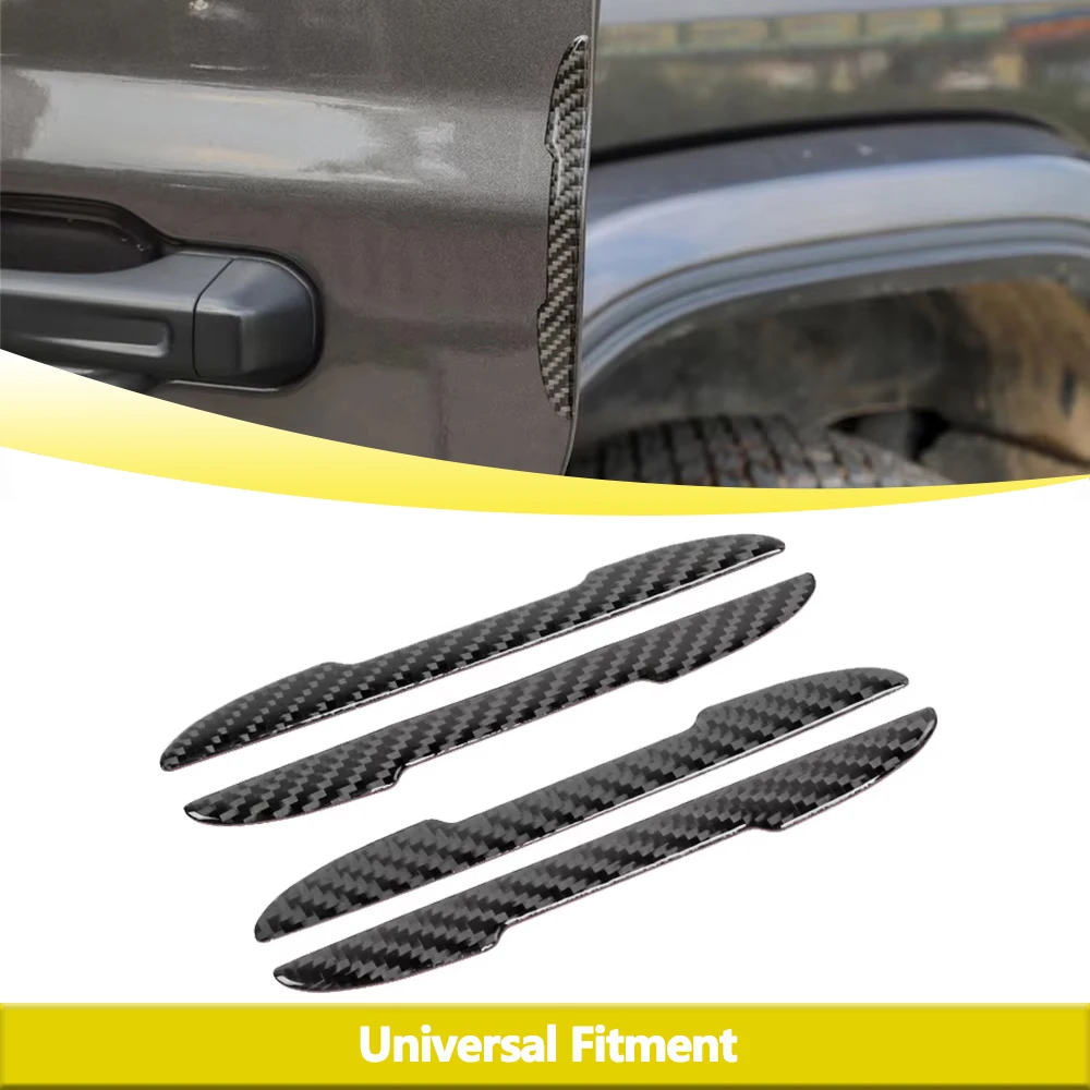 Противоударные полосы на дверь автомобиля, наклейка, Защита краев, универсальная установка для Dodge Ram Ford F150 4runner, аксессуары из углеродного волокна