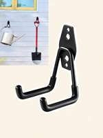 1pc Heavy Duty Metal Hook Anti-slip Bicycle Hanger Garage Organizer Wall Mount Hooks Storage Hook For Ladders Garden Tool