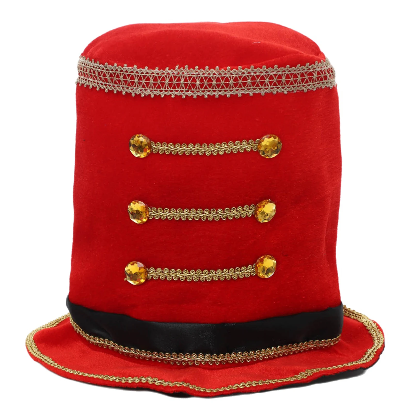 Damski męski kapelusz cylinder 1 szt. Kapelusz inspektora karnawałowego Akcesorium do kostiumu cosplay na Halloween, na występy sceniczne, do przebierania