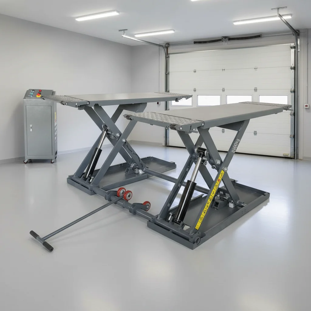 

New 3500kg 1m Movable Hydraulic Scissor Car Lift With Mobile 1.2M Mid-position Scissor Car Lift For Sale And Home