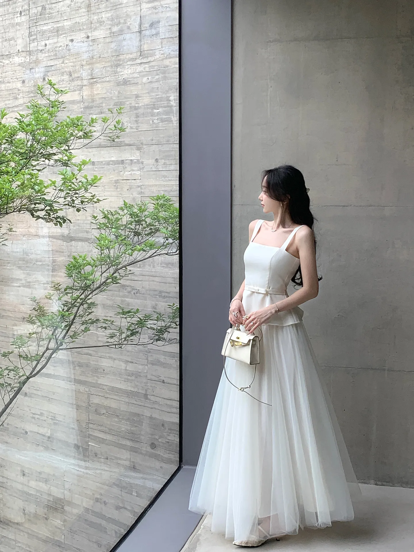 Elegant Korean Style Mesh Half Skirt Set Women's Cloak Top Vest Two-Piece Suit Casual Summer Fashion Breathable Quick-Dry