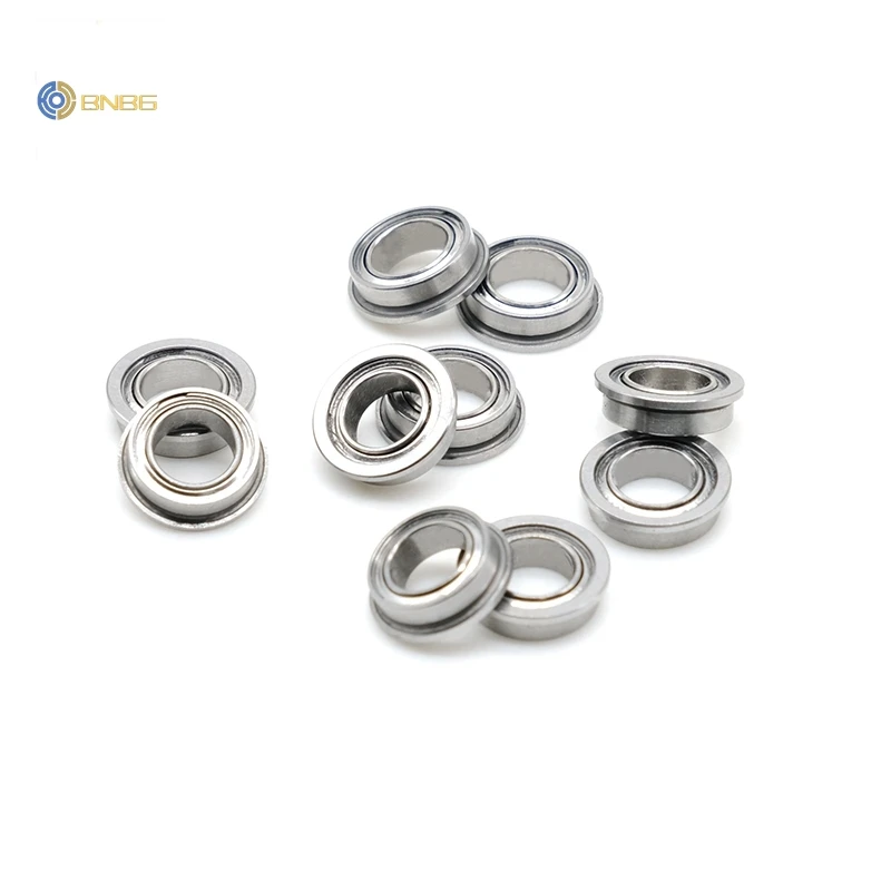 10Pcs 5X8X2.5 mm MF85ZZ ABEC-7  Flange Ball Bearing
