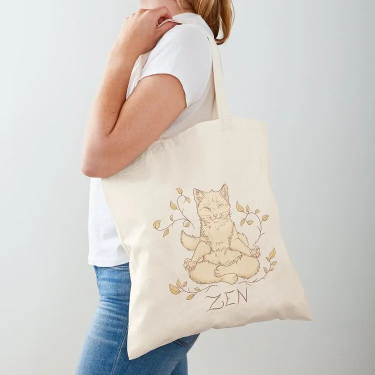 Zen Cat's meditation Tote Bag