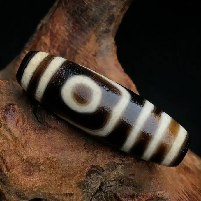 Old materia high oil coating two eyed Tianzhu Tibetan dzi beads for DIY Jewelry