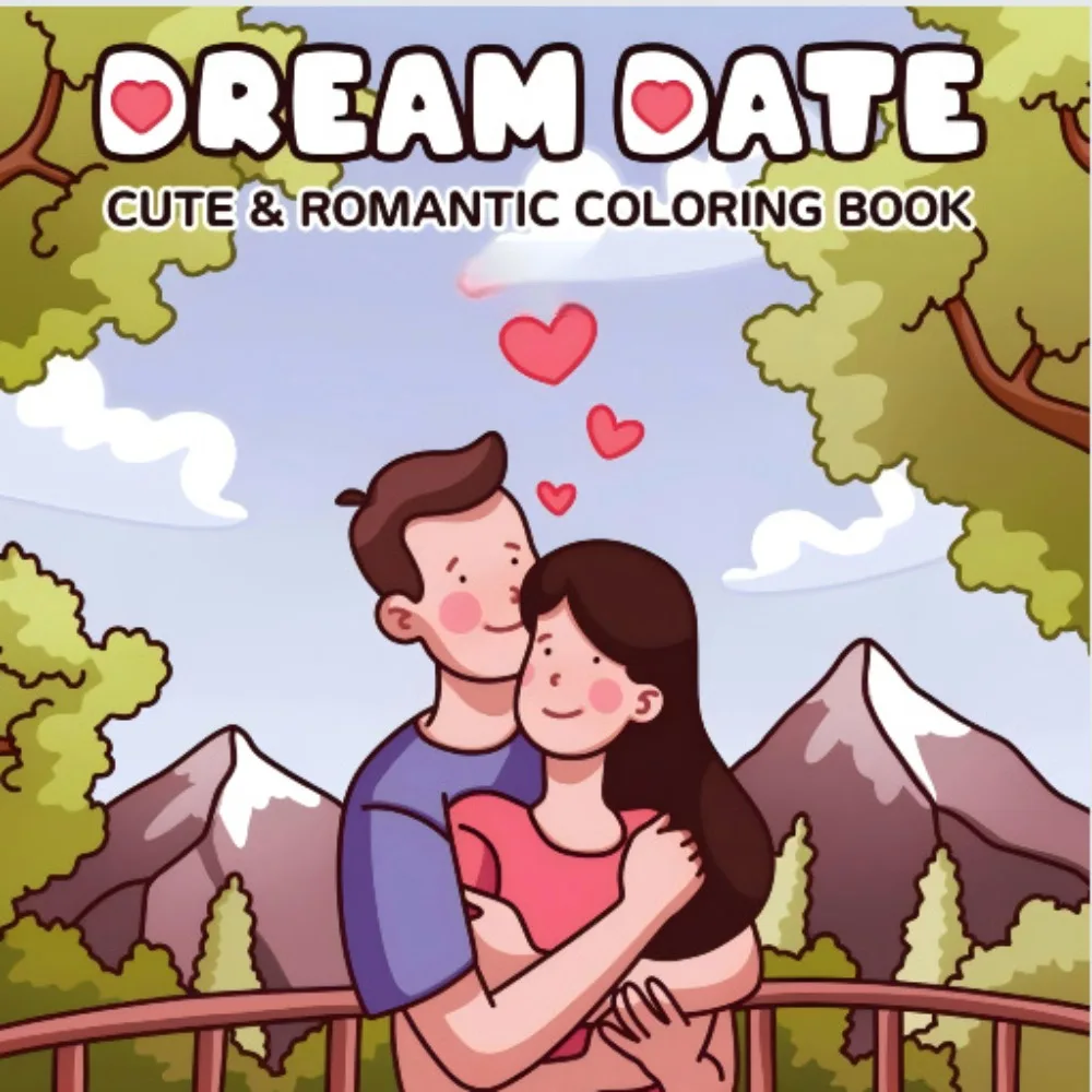 Cartoon Coloring Book for Adults Teens Educational Drawing Toy Stress Relief Gift Graffiti Painting Art Therapy