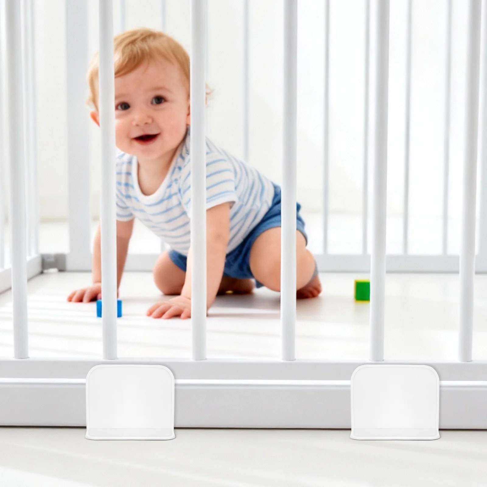 

8Pcs Plastic Playpen Base Stabilizer Anti Slip Fixator Strong Support Stand Holder for Playpen Fence Household Stabilizing