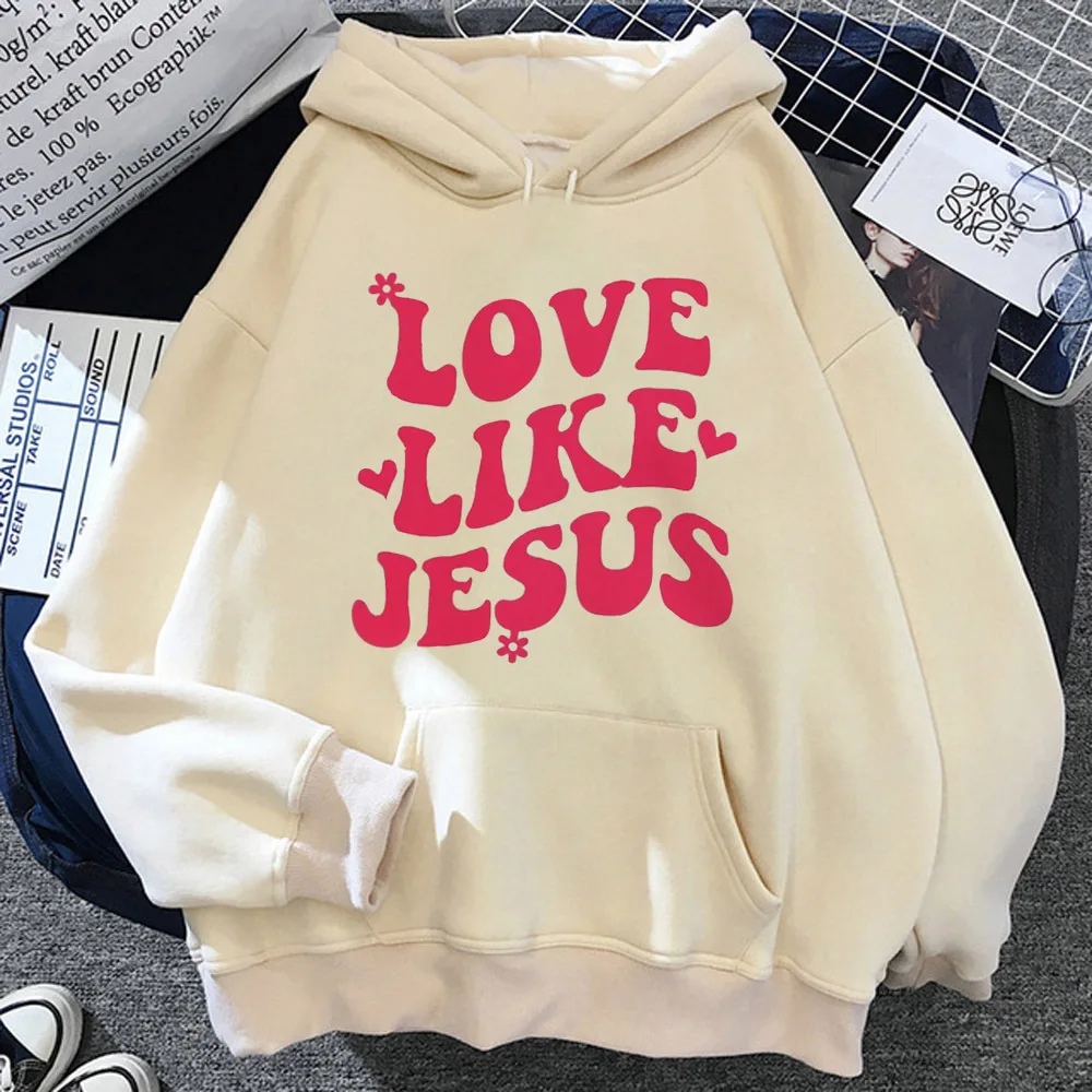 

Jesus hoodie pattern manga modern style elegant teen hoddie tracksuits patterned winter casual wear youthful