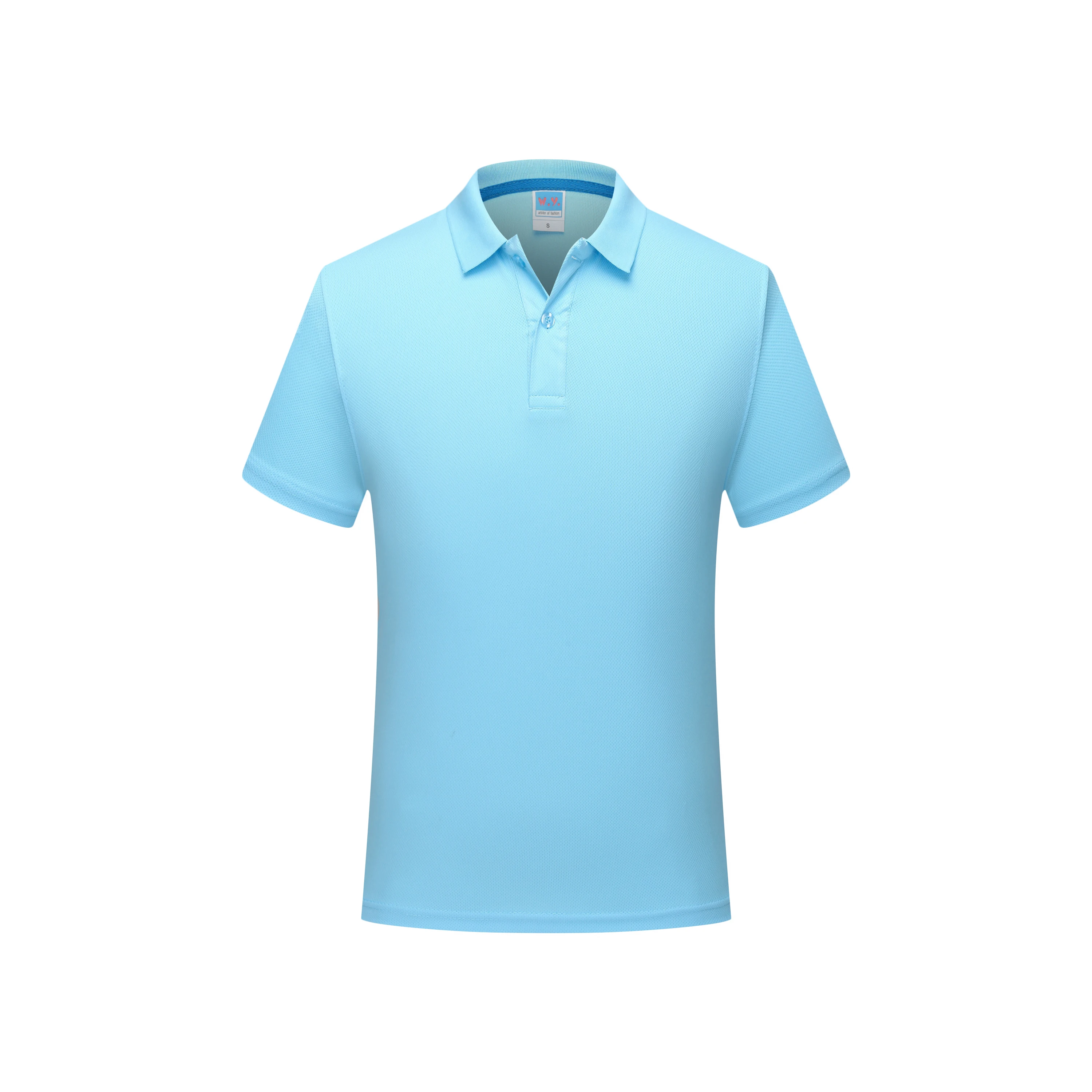Polo de manga corta con cuello hueco para hombre, camiseta de negocios transpirable, ropa de marca, moda de verano, nuevo