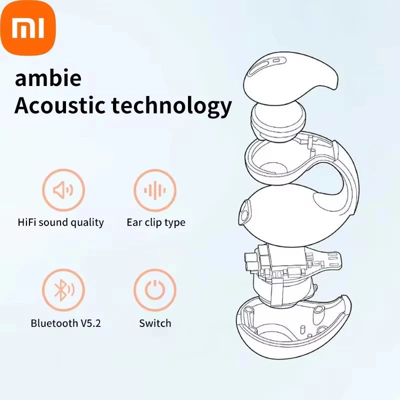 Xiaomi-Casque sans fil à conduction Sophia, écouteurs de sport, casque intelligent, autonomie de la batterie ultra longue, Bluetooth 5.3, non intra-auriculaire, nouveau