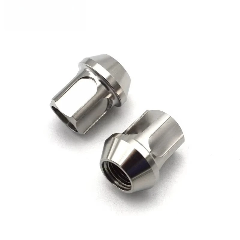

10.9 Grade Gr.5 Titanium Anti-theft Wheel Nuts Titanium Lug Nut M14*1.5*27mm for Jeep, Land rover,Tesla, Cherokee,Jaguar VW