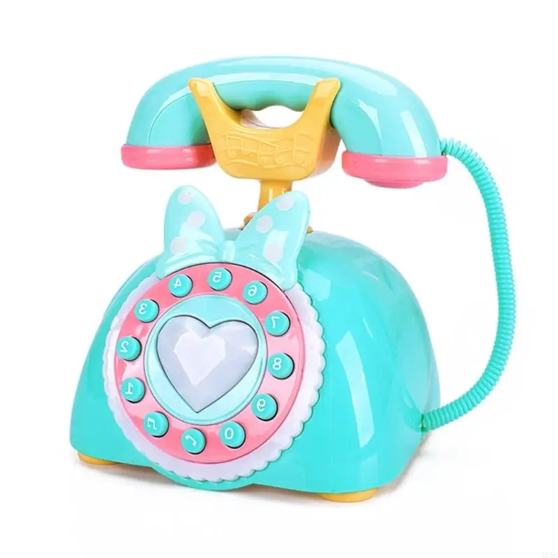 A5YC تطوير الموسيقية واللغة لعبة الهاتف في وقت مبكر لعبة التعلم تظاهر الملمس البلاستيك الهاتف للأطفال الصغار #5