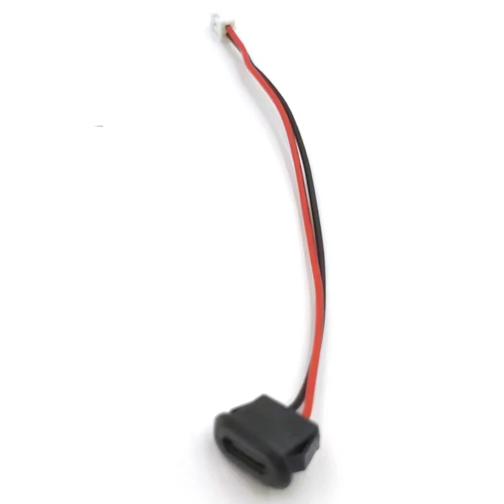 Connettore USB impermeabile di tipo C da 1/5 pezzi presa femmina a tensione diretta con cavo presa femmina porta di ricarica con cavo a saldare fai da te