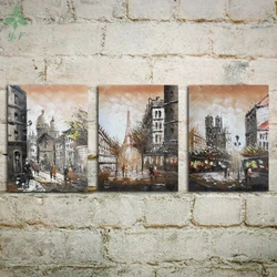 3pcs Paris Street Scene Triptych DIY Diamond Painting Art Full Diamond Mosaic Cross Stitch Kits For Living Room Cuadros Decor
