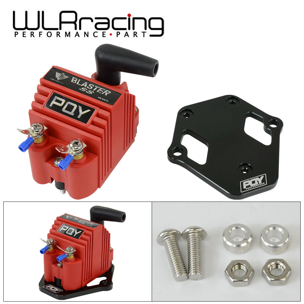 

WLR - Universal Blaster Ss 12V High Output External Male E-Core Ignition Coil With Kits Adaptor + Bracket Mount Kit