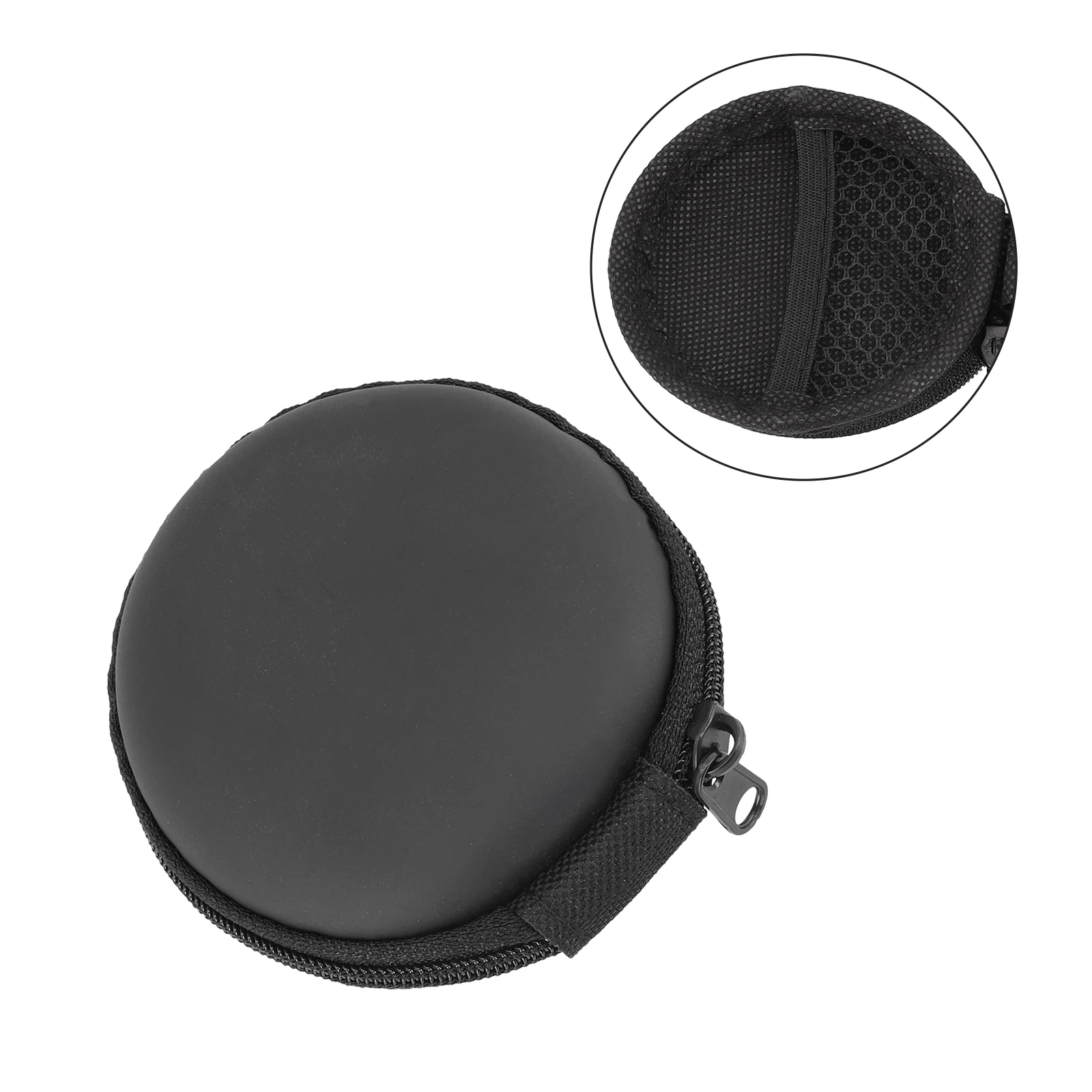 Earphone Holder Round Case Storage Bag Portable Carrying Headphone Accessories Earbuds USB Cable U Disk Earbuds Organize