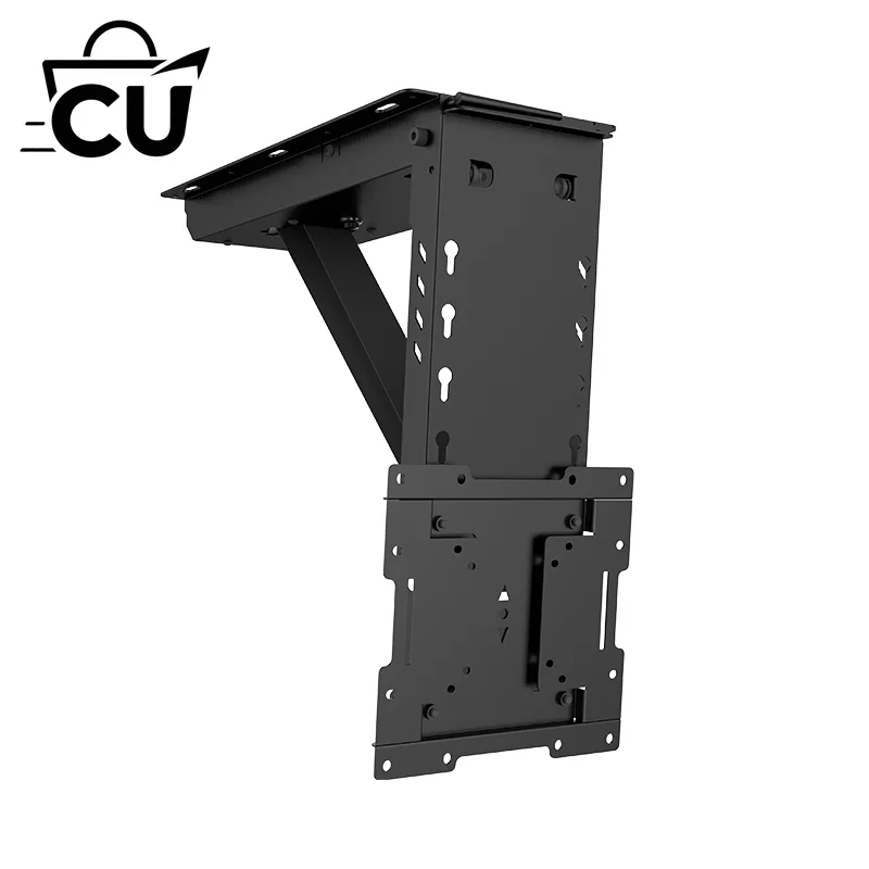 80KG Concealed Electric Pull down Flip up TV Lift Stand 32-85inch Ceiling TV Mounts & Carts