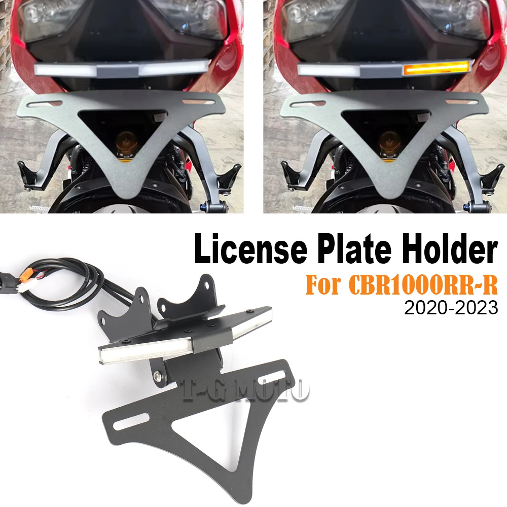 

CBR 1000 RR-R Motorcycle Brake Turn Signals Integrated LED Lights License Plate Bracket For Honda CBR1000RR-R 2020-2023 ﻿
