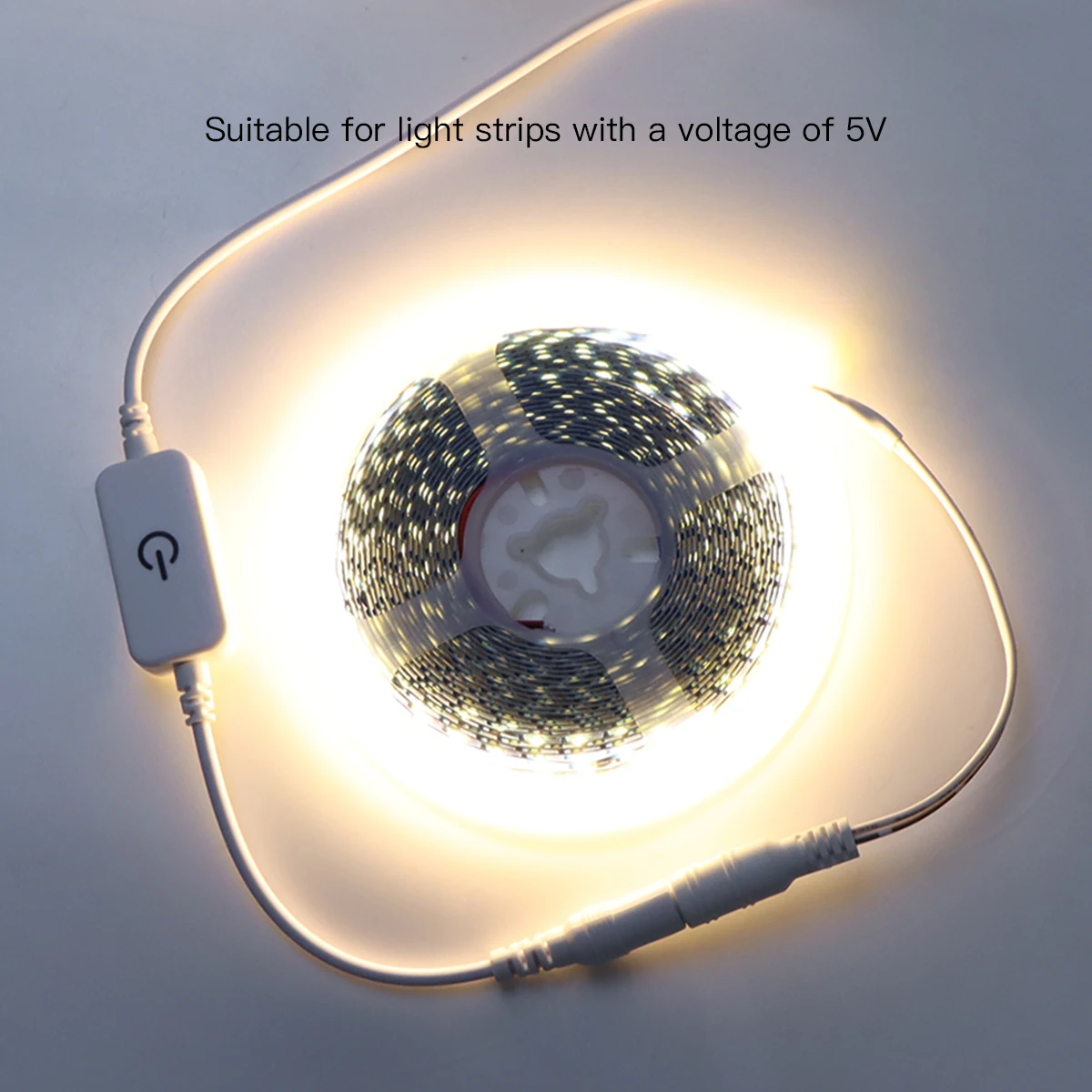 Touch Sensor Dimmable Mirror Light Switch Control Bathroom Dressing Table Backlight Lighting Accessory USB DC5V LED Touch Dimmer