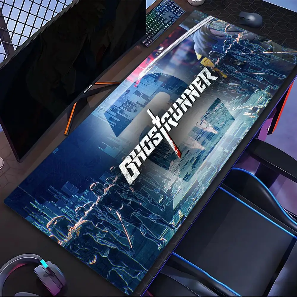 

Ghostrunner Mouse Pad Tablet mouse Pad Laptop xl desktop mouse pad, cute HD Rainbow Gaming keyboard pad, csgo Player, 90x40