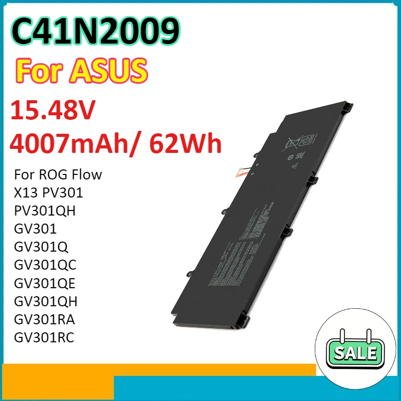 

62WH C41N2009 Аккумулятор для ноутбука ASUS ROG Flow X13 PV301 PV301QH GV301 GV301Q GV301QC GV301QH GV301RA GV301RC Литиевая батарея