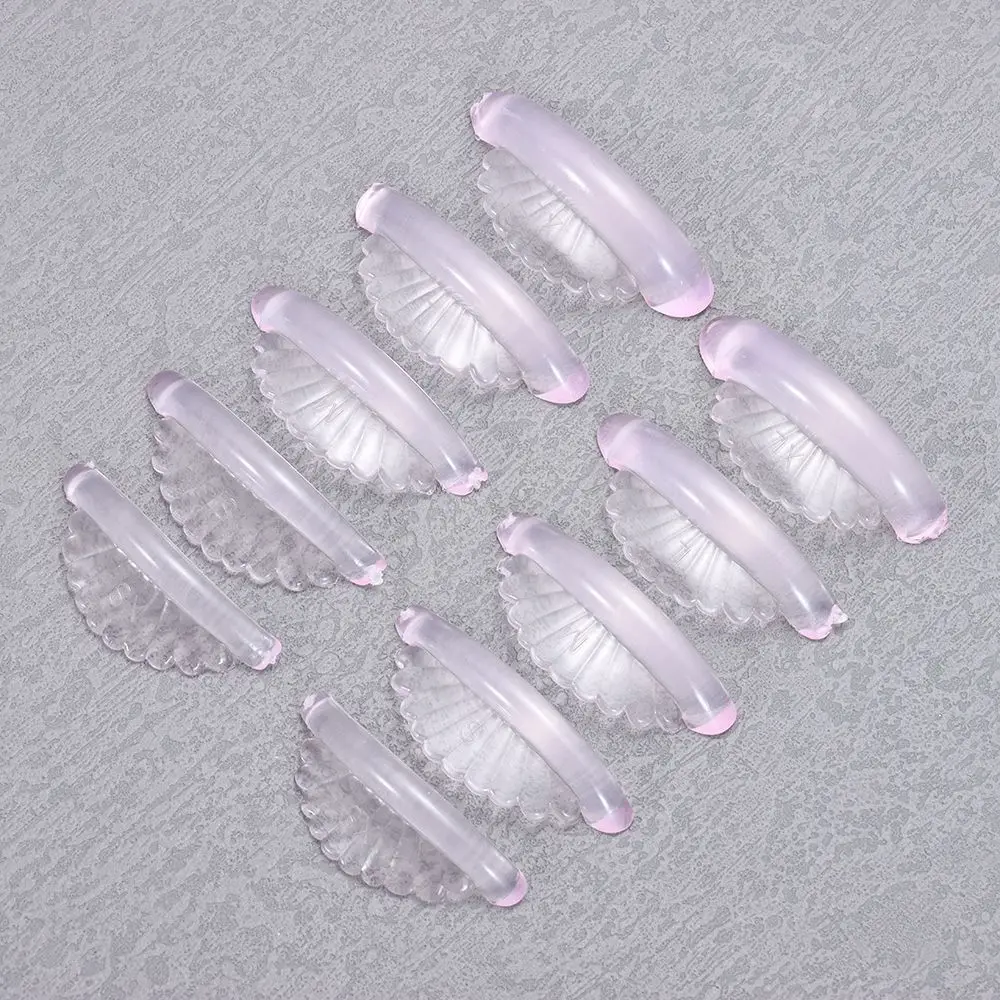 5Pairs Applicator Tools Silicone Eyelash Perm Pads Reusable 3D Eyelash Curler Accessories Eyelash Perm Curler Shell Style