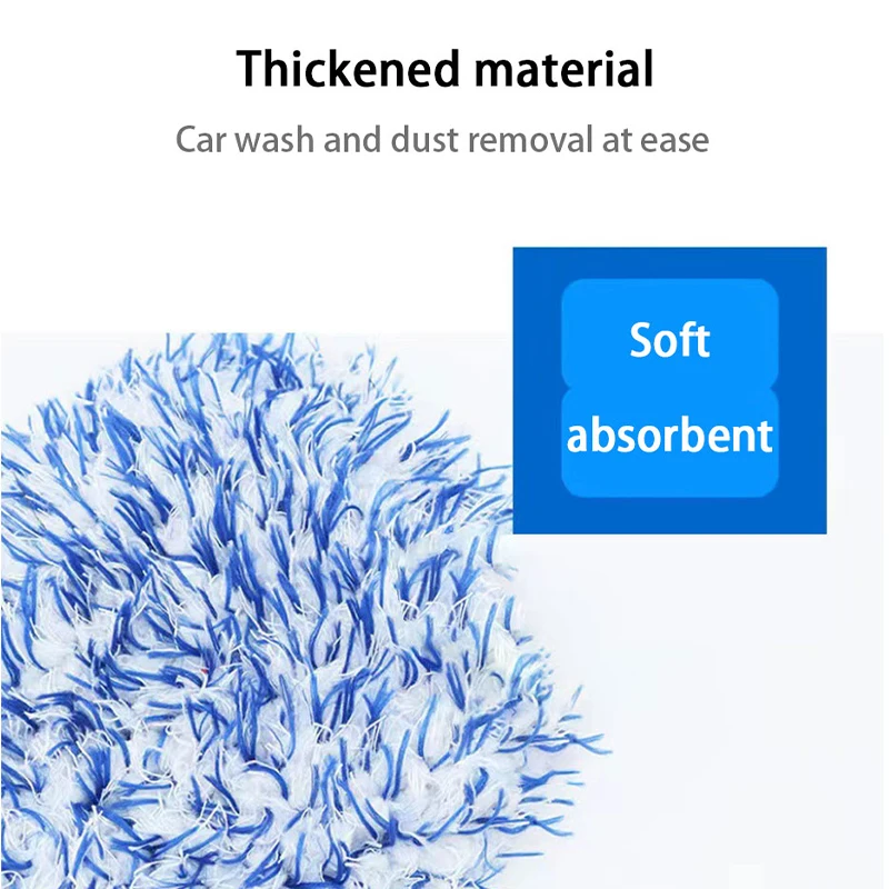 SEAMETAL Microfiber Car Washing Gloves Auto Wheel Hub Rim Cleaning Mitt Ultra-Soft Thickening Wash Glove for Car Detailing Care