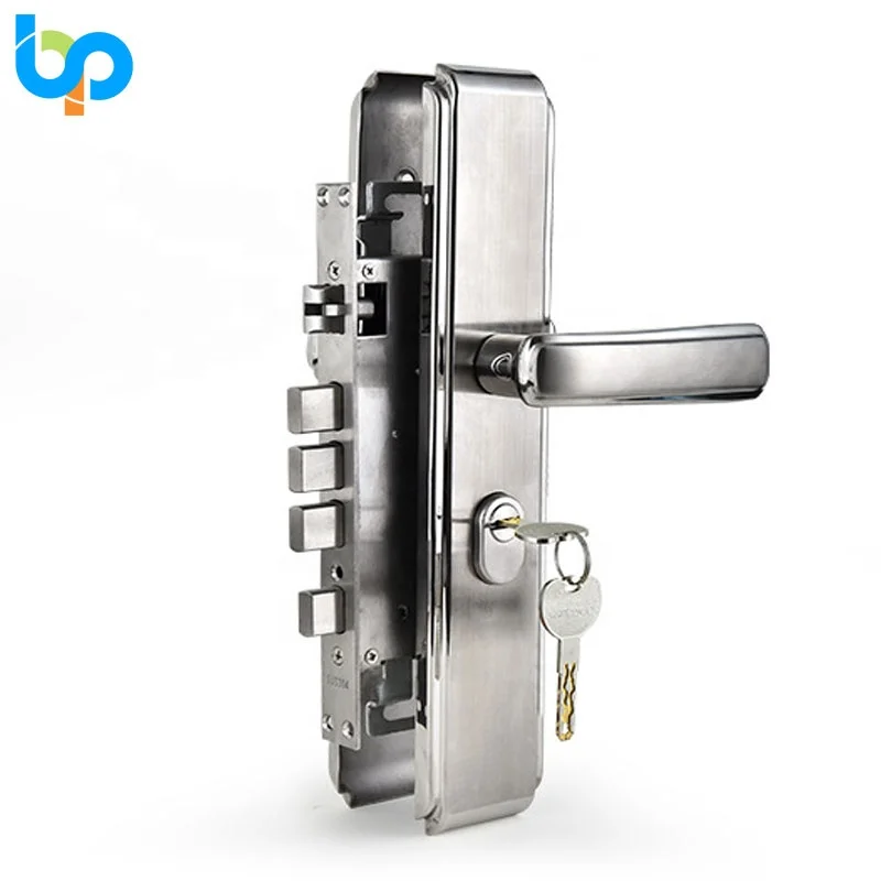 Aluminium Alloy Stainless Steel Interior Wooden Bedroom Living Room Mechanical Security Lockset Handle Door Lever Lock with Key