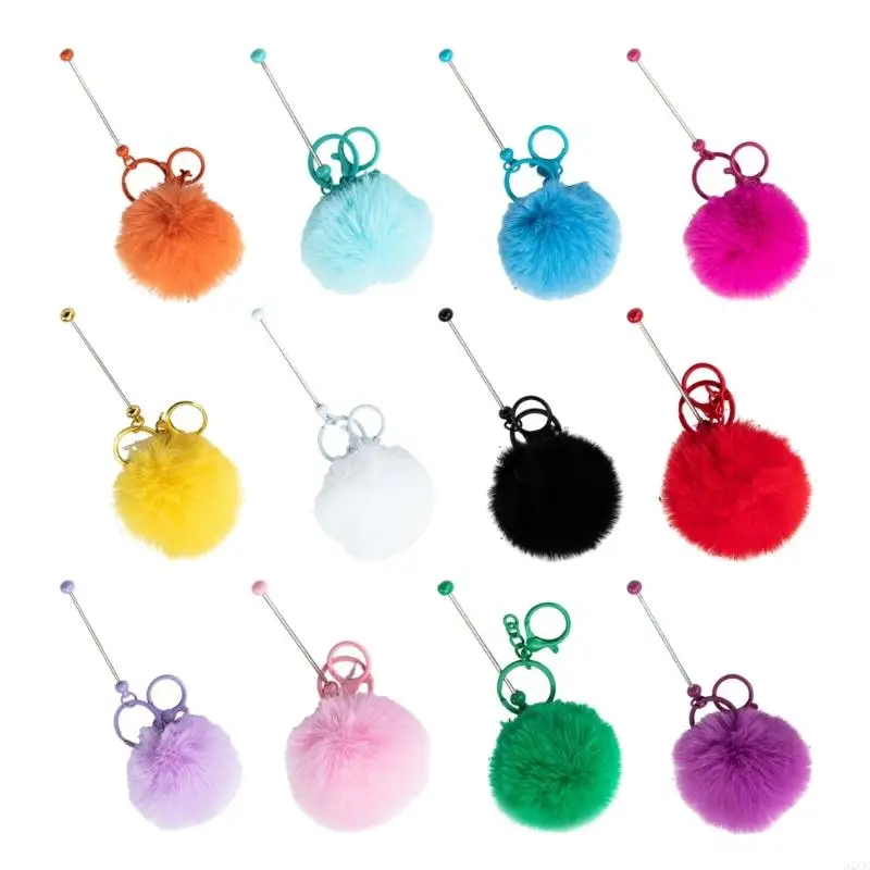 

62CC 12pcs Creative Keychain Charm for Beaded Jewelry and Craft Projects Supplies