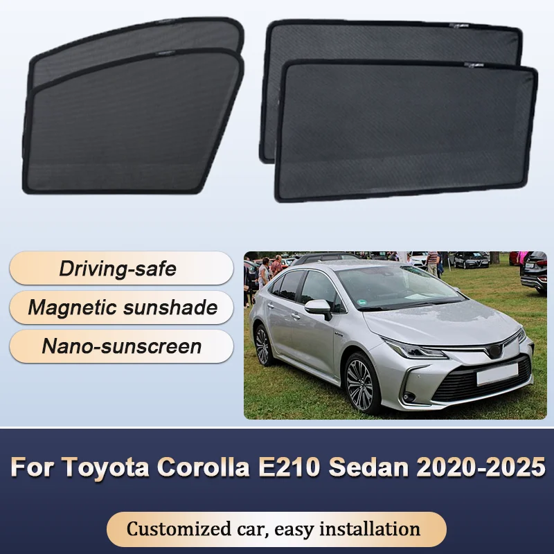 

Sun Shades For Toyota Corolla E210 2020 2021 2022-2025 Sedan Sunshades Magnetic Heat Insulation Window Visor Car Accessories