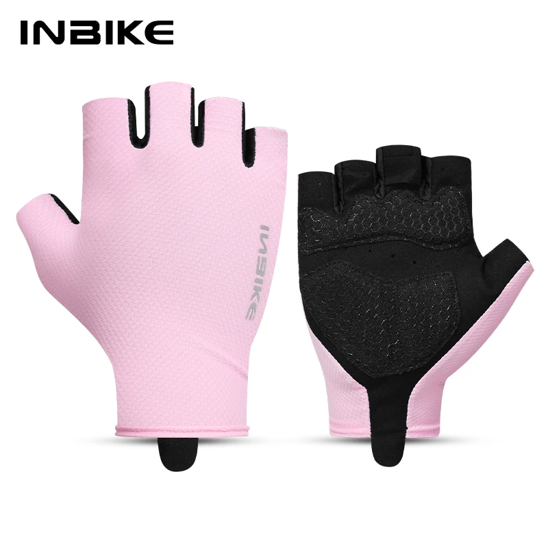 AliExpress INBIKE Cycling Gloves Gel Padded Half Finger Shockproof Breathable MTB Gloves for Men Women Bicycle Road Bike Gloves Accessories
