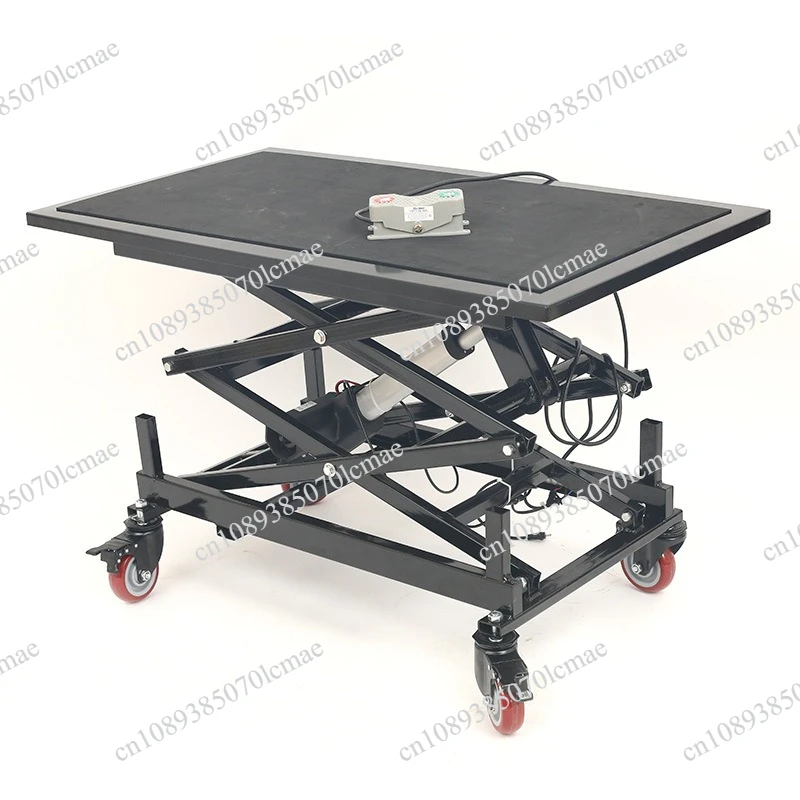 Electric Folding Lift Home Renovation Mobile Cart  Lift Platform  Electric Adjustable Stool  Hydraulic Lift Stand