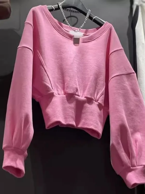 

Короткое пальто в американском стиле Spicy Girl с длинными рукавами, женское тонкое универсальное повседневное худи на весну и осень, удобное свободное пальто