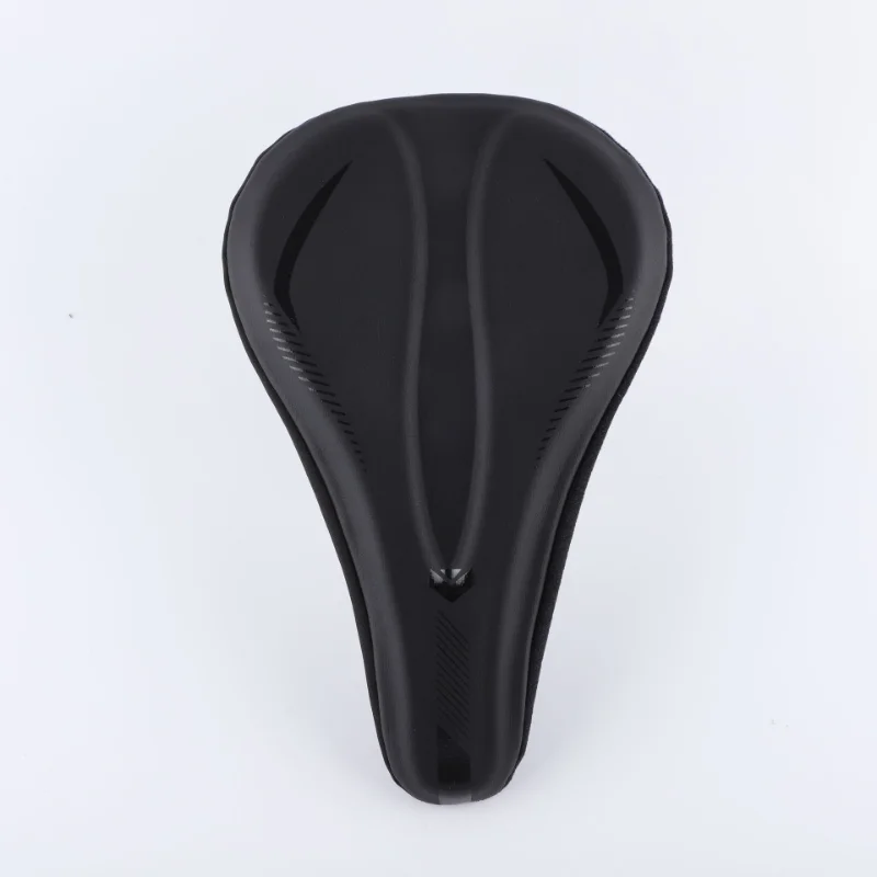 Bicycle Gel Seat Cover Cyan High Rebound Soft Comfortable Shock Absorbing Cycling Saddle Cushion For Mountain Road Bikes view 2